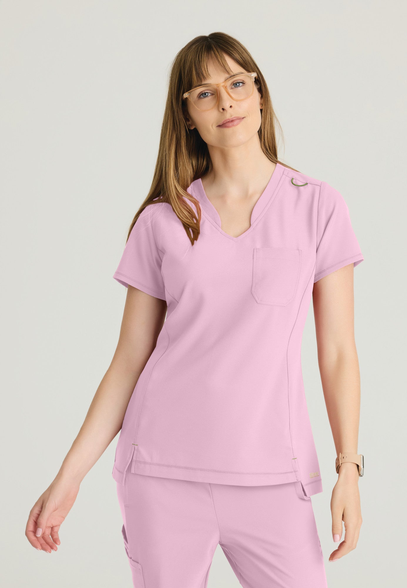 Sway Tuck-In Top - Misty Pink - Grey's Anatomy Scrubs